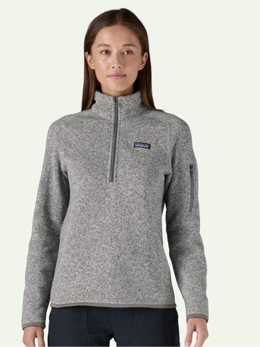 NWT Patagonia Better Sweater Quarter Zip Fleece Pullover Women's Size Large